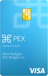 PEX prepaid visa card